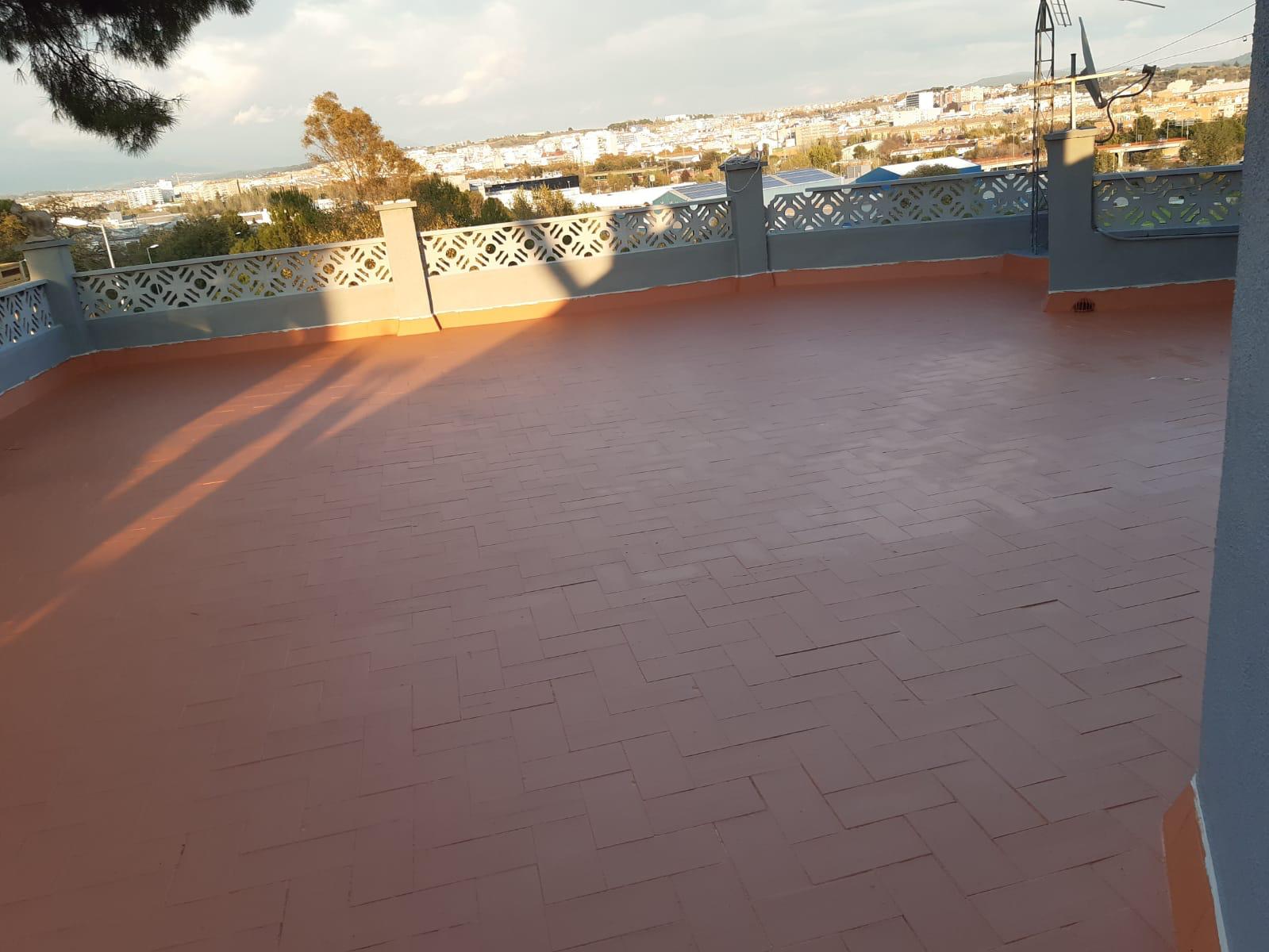 Cubierta plana terminada con tratamiento protector
